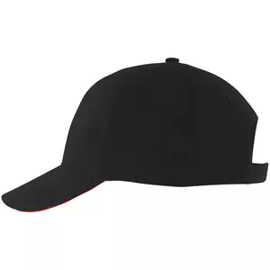 Бейсболка Solar, черная с красным - 06303092917TUN