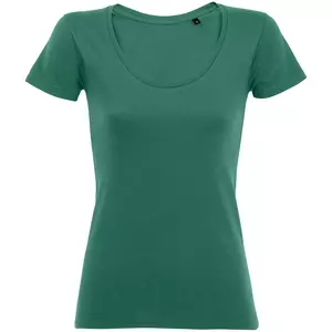 Футболка женская Metropolitan, изумрудно-зеленая - 06302079270