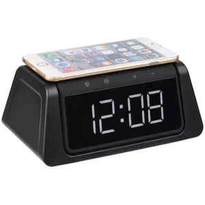 Настольный стерилизатор с беспроводной зарядкой и часами UV Depot, черный - 06313198.30