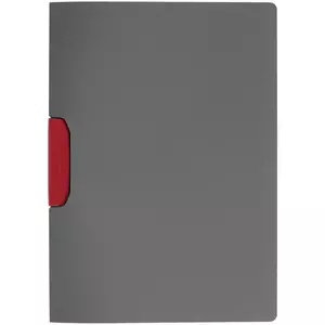 Папка Duraswing Color, серая с красным клипом - 06316988.50