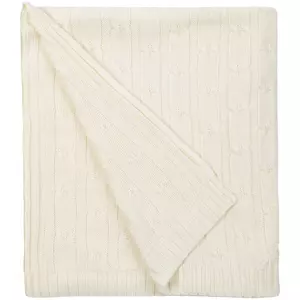 Плед Trenza, молочно-белый - 06323348.60