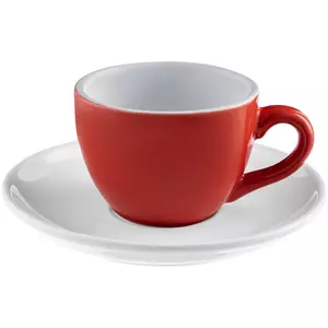 Чайная пара Cozy Morning, красная с белым - 06379134.56