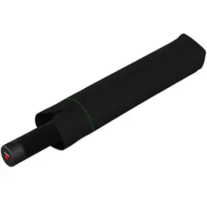 Складной зонт U.090, черный с неоново-зеленым - 06313884.33