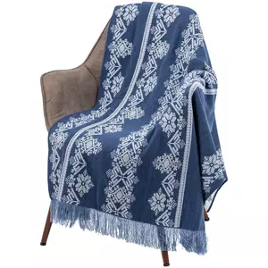 Плед Onego, синий (джинс) - 06353001.43