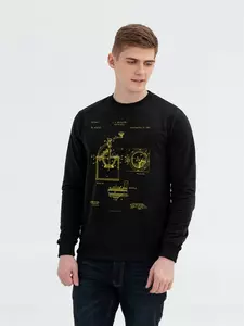 Свитшот Old Patents. Coffee Mill, черный - 06371162.30