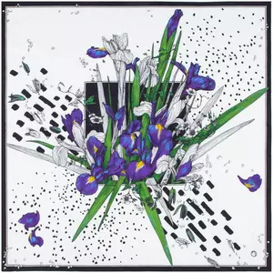 Платок шелковый Delicate, ирисы - 06320088.02