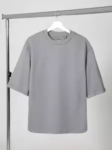 Футболка оверсайз унисекс Kosmos 2.0, светло-серая - 06314610.10