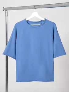 Футболка оверсайз Vozduh 2.0, синяя - 06314611.44