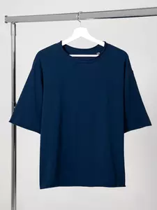 Футболка оверсайз Vozduh 2.0, темно-синяя - 06314611.40