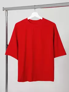 Футболка оверсайз Vozduh 2.0, красная - 06314611.55