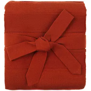 Плед Pleat, коричневый (терракота) - 0637602.55