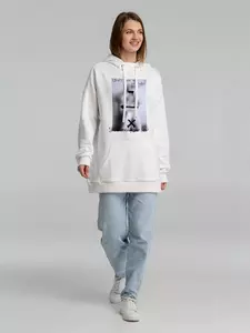 Худи оверсайз «Покажи мне свою душу», молочно-белое - 06371434.61