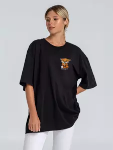 Футболка оверсайз «Cute Fire. Всех сжечь», черная - 06371452.30