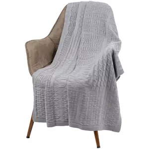 Плед Snippet, светло-серый меланж - 06315878.10