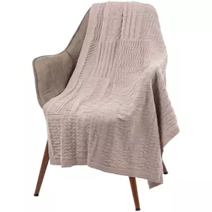 Плед Snippet, бежевый меланж - 06315878.16