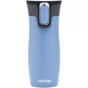 Термостакан Contigo West Loop, вакуумный, серо-голубой - 0636508.48