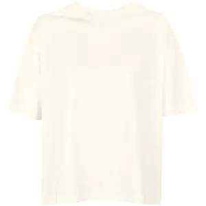 Футболка оверсайз женская Boxy Women, молочно-белая - 06303807104