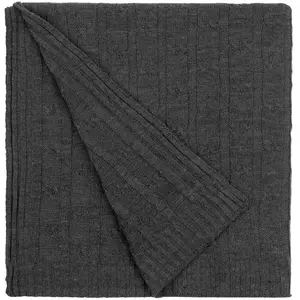 Плед Trenza, темно-серый - 06323348.31