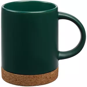 Кружка с пробковой подставкой Corky, зеленая - 06312894.90