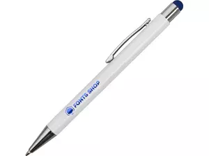 Ручка металлическая шариковая «Flowery» со стилусом - 21211314.02