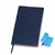 Бизнес-блокнот "Funky", 130*210 мм, темно-синий, голубой форзац, мягкая обложка, в линейку - 69021209/26/22