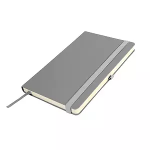 Бизнес-блокнот OXI, A5, серый, твердая обложка, RPET, в линейку - 69021236/30
