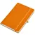 Бизнес-блокнот А5  "Silky", оранжевый,  твердая обложка,  в клетку - 69021215/06