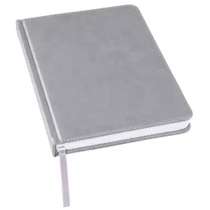 Ежедневник недатированный Bliss, А5,  серый, белый блок, без обреза - 69024601/29