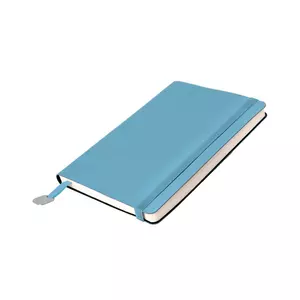 Ежедневник недатированный Boomer, А5,  лазурный, кремовый блок, без обреза - 69024702/31