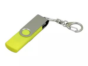 USB 2.0- флешка на 16 Гб с поворотным механизмом и дополнительным разъемом Micro USB - 2127030.16.04