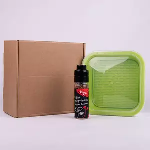 Подарочный набор для проращивания микрозелени: проращиватель, семена редиса - 69033817/редис