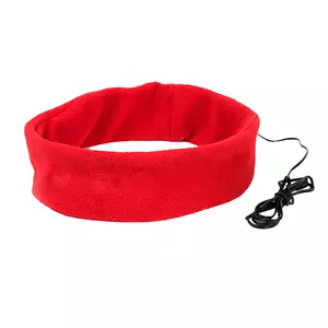 Наушники проводные MARKIZ с повязкой, красный, флис - 690345142/08