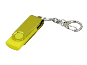 USB 2.0- флешка промо на 32 Гб с поворотным механизмом и однотонным металлическим клипом - 2126031.32.04