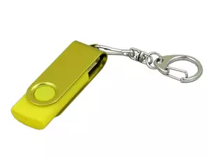 USB 2.0- флешка промо на 64 Гб с поворотным механизмом и однотонным металлическим клипом - 2126031.64.04