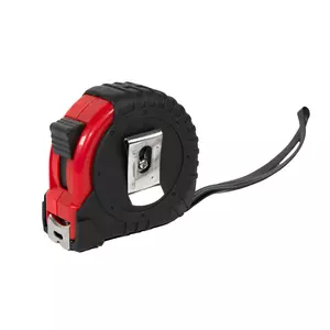 Рулетка GRADE с металлическим клипом 5 м., красная, пластик - 690344643/08