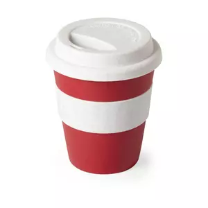 Стакан FLIKER с крышкой, полипропилен с бамбуковым волокном,силикон - 690346376/08