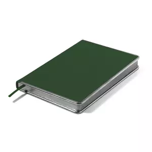 Ежедневник недатированный Montrose, А5,  зеленый, кремовый блок, графитовый срез - 69024611/15
