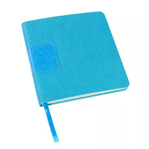 Ежедневник недатированный Scotty, А5-,  бирюзовый, кремовый блок, без обреза - 69024701/07