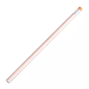 Карандаш чернографитный круглый SIMPLE с ластиком, HB, бежевый/оранжевый - 6901107/05