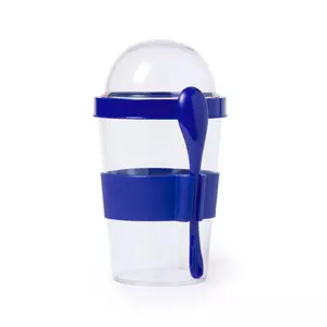 Контейнер для еды YOPLAT с ложкой, пластик - 690345572/24