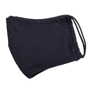 Маска х/б защитная, не медицинская, многоразовая двухслойная, черная  - 69036610/35