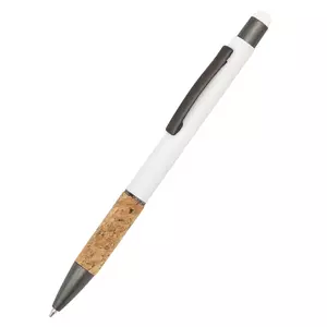 Ручка металлическая Сайрис софт-тач, белая - 5121045.01