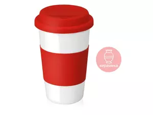 Кружка «Нью-Йорк»  с силиконовой крышкой и манжетой - 212872831