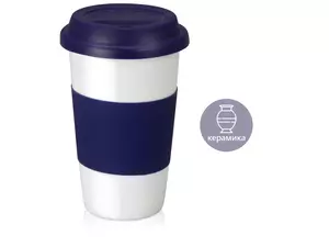 Кружка «Нью-Йорк»  с силиконовой крышкой и манжетой - 212872835