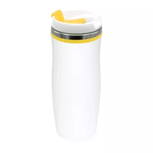 Термокружка Latte, бело-желтый - 5125003.06