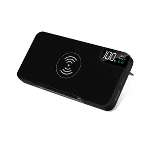 Внешний аккумулятор gPro QI, с беспроводной зарядкой 10.000 mAh, черный - 5122011.02