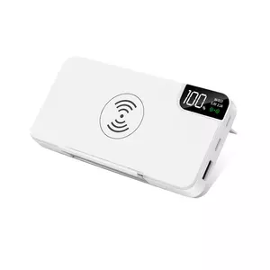 Внешний аккумулятор gPro QI, с беспроводной зарядкой 10.000 mAh, белый - 5122011.01