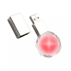 Флешка "Diamond" 16 Гб, красная подсветка - 5123019.05