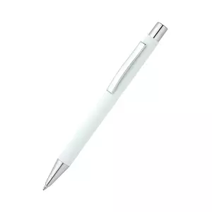 Ручка металлическая Rebecca софт-тач, белая - 5121037.01