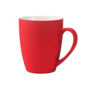 Кружка Elegante, софт-тач, 350мл,  красная - 5126109.05-S
